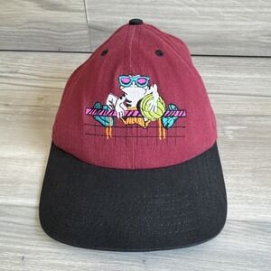 Vintage 90s Volleyball Frog "It's A Jungle Out There" SnapBack Hat Cap Made USA